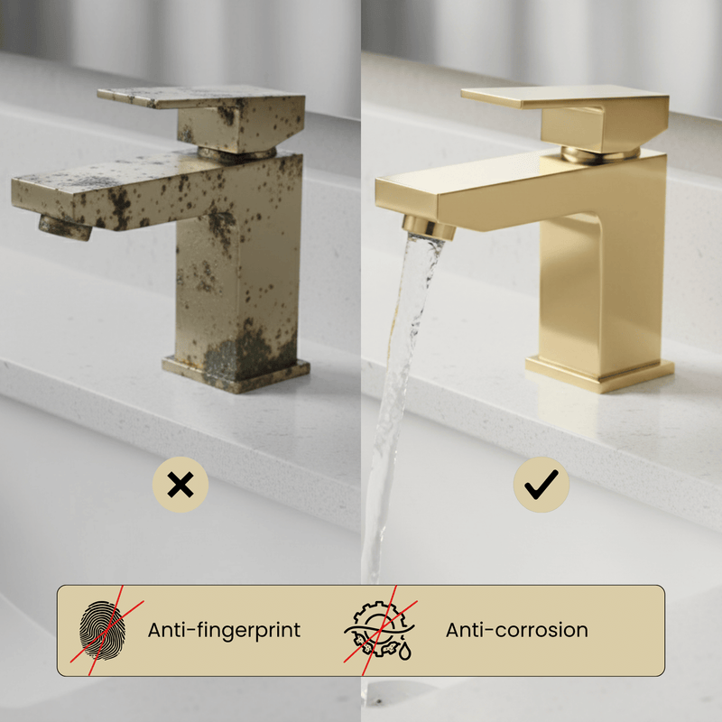 ARKO Verda Bath Shower & Basin Mixer Tap Set – Brass