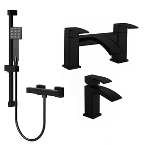 ARKO Vista Bath Filler & Hand Shower Set – Black