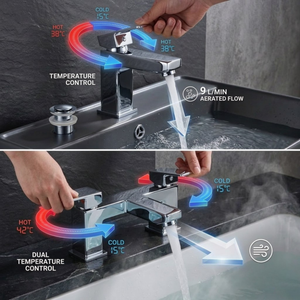 ARKO Verda Bath Filler & Mixer Shower Set – Chrome