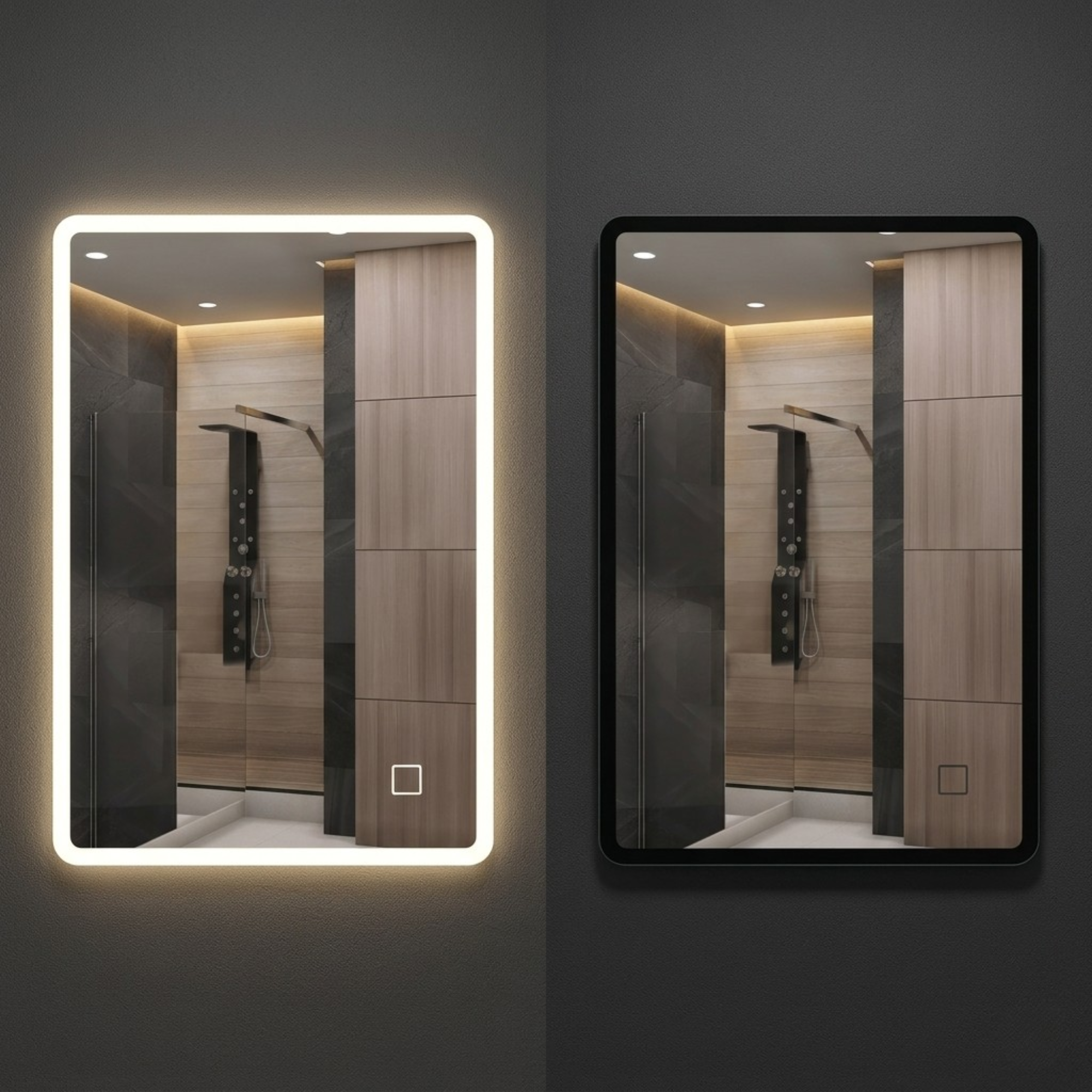 Arko Bathroom Mirror with LED Lights 500x700mm - Wall Mounted Vanity Mirror