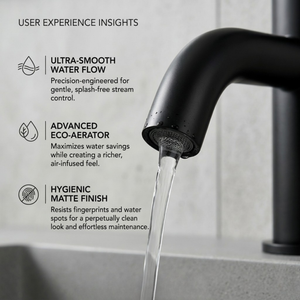 Arlo Round Basin Mixer Tap Black