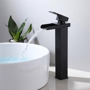 High Rise Mono Basin Mixer Tap – Black