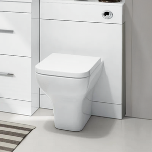 Arko 600mm Vanity Unit Bathroom Furniture Set with Basin, Concealed Toilet Pan & Soft-Close Seat – White