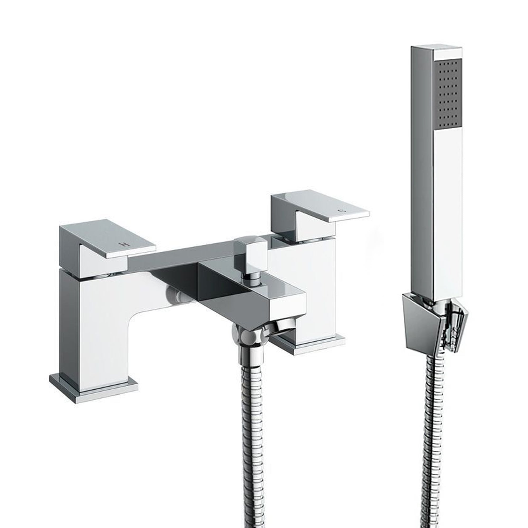 Verda Modern Bath Shower Mixer with Shower Kit – Chrome