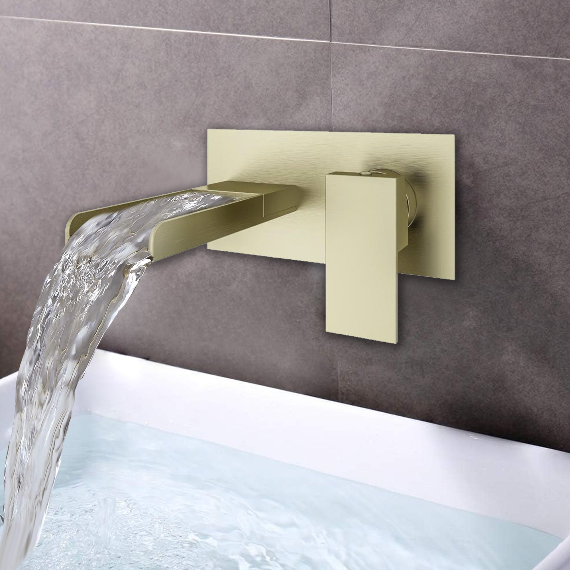 Wall Mounted Bath Filler – Brass