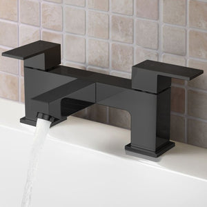 Verda Modern Bath Filler Tap – Black