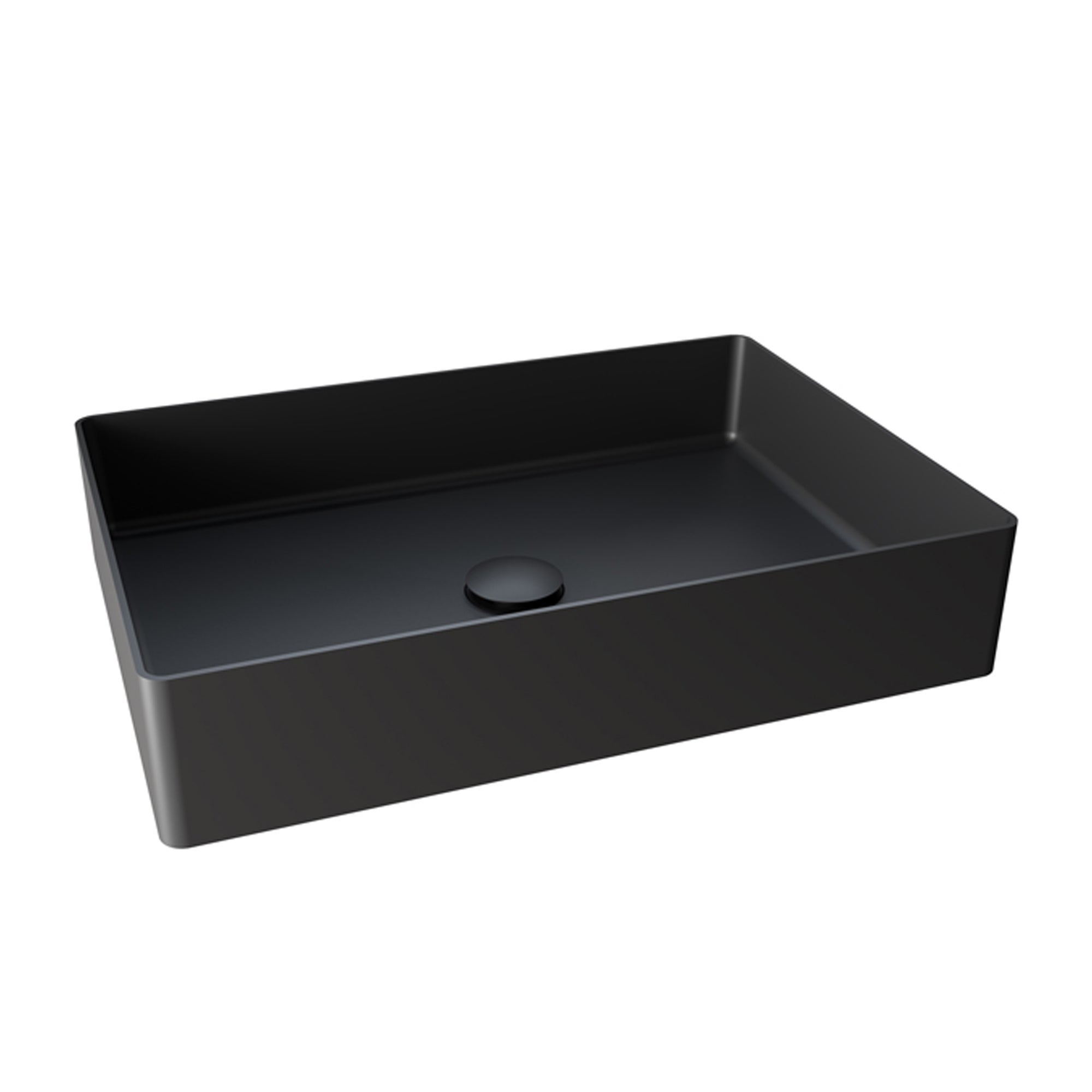 Countertop Basin – 526x346x120mm Stainless Steel – Black