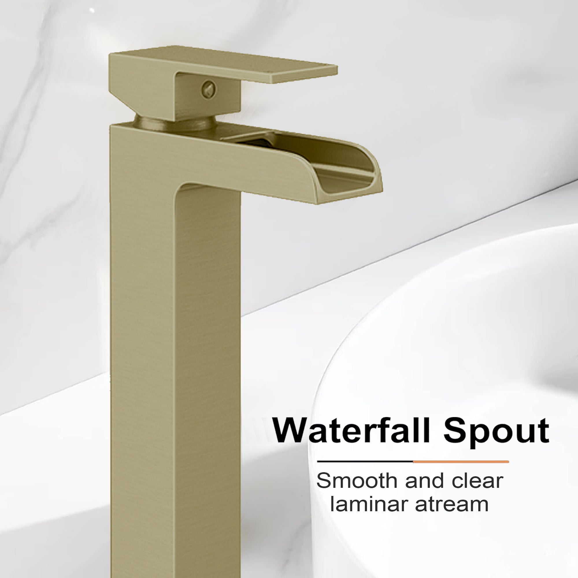 High Rise Mono Basin Mixer Tap – Brass