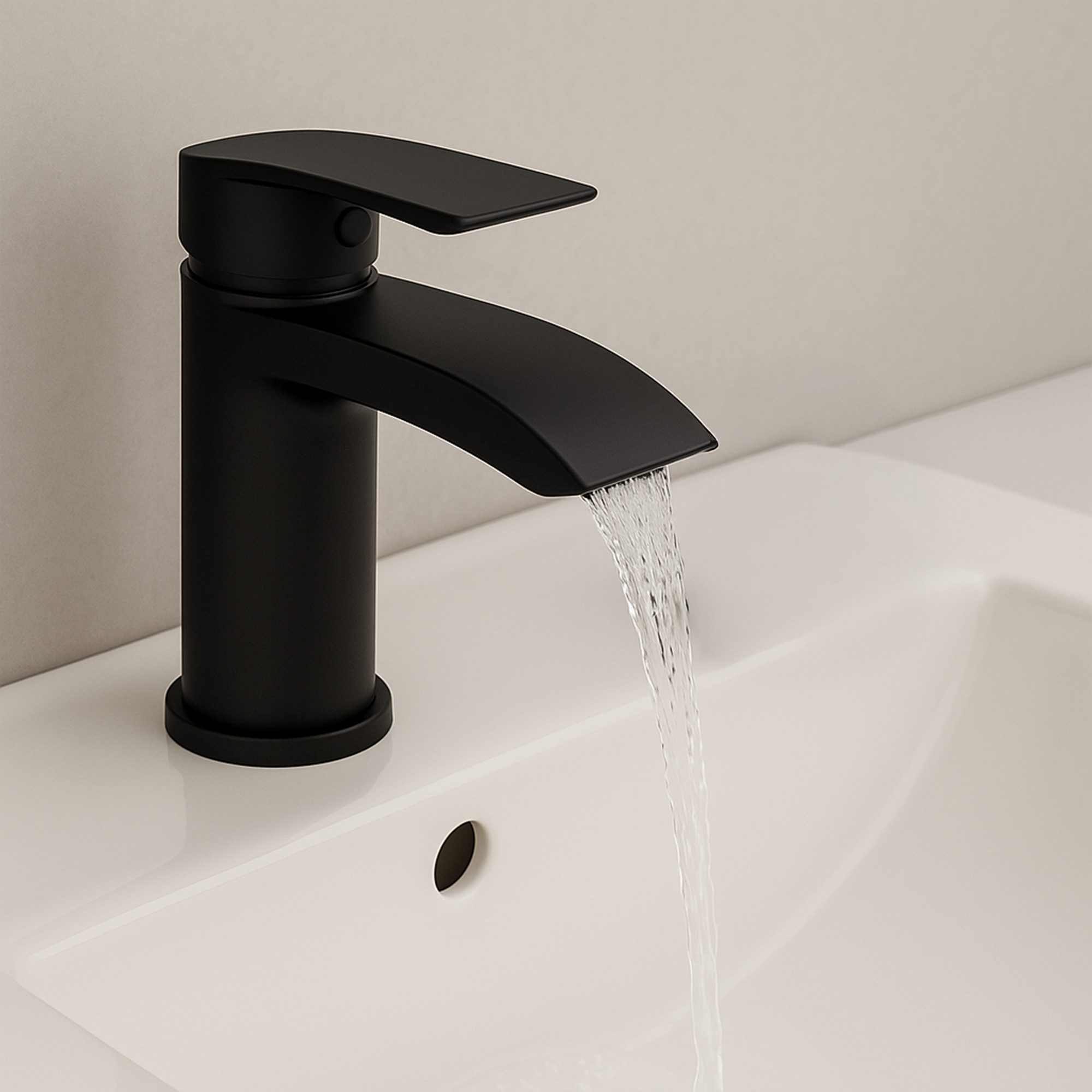 ARKO Capri Bath Filler & Mixer Shower Set - Black