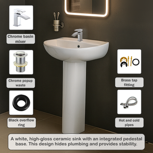 Arko Vista Complete Bathroom Suite -  Chrome