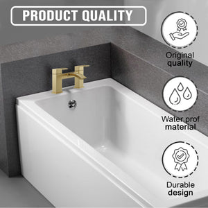 Vista Bath Filler – Brass