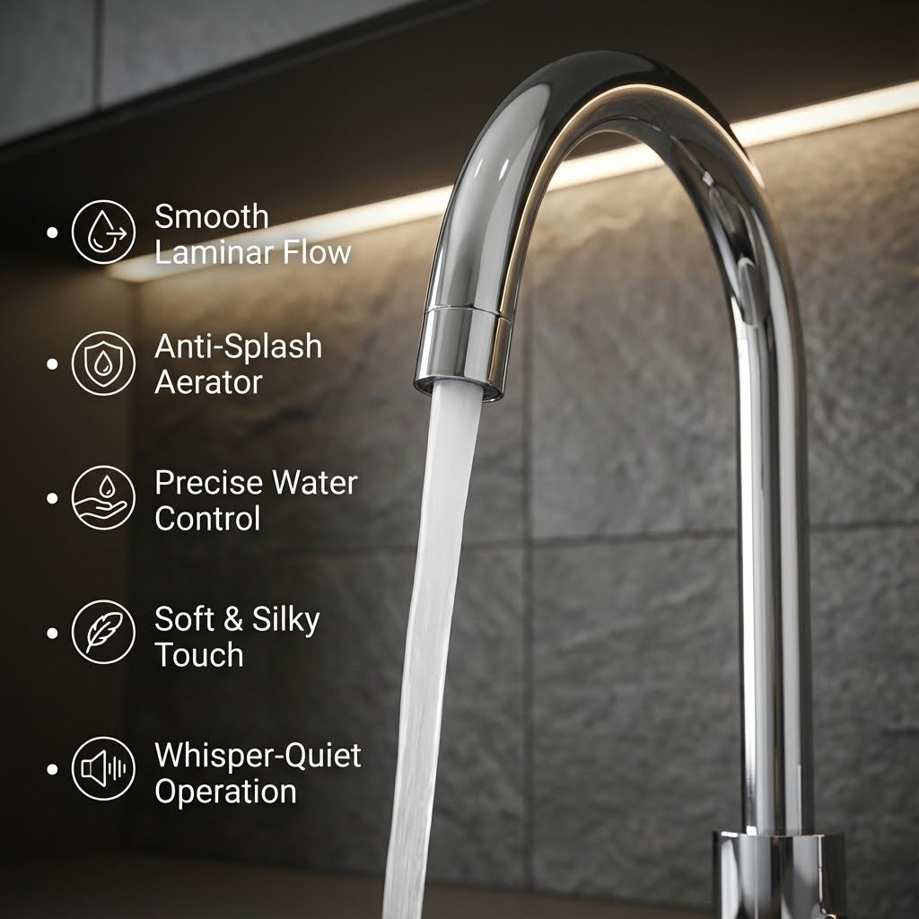 Arko Manhattan Single Lever Kitchen Sink Mixer Tap Swivel Spout - Chrome
