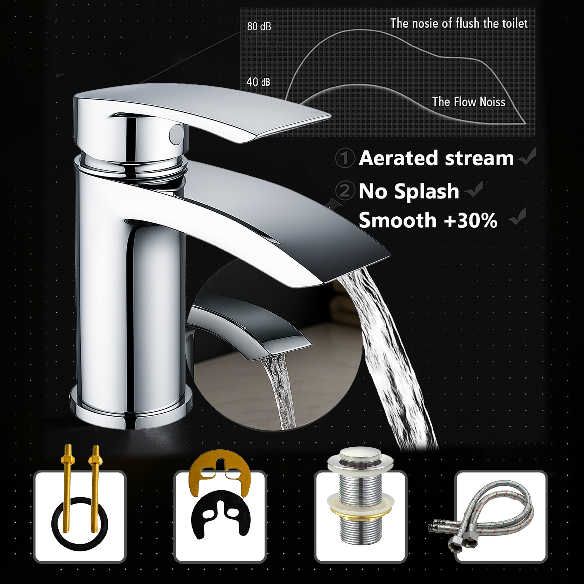 ARKO Capri Bath Filler & Hand Shower Set – Chrome