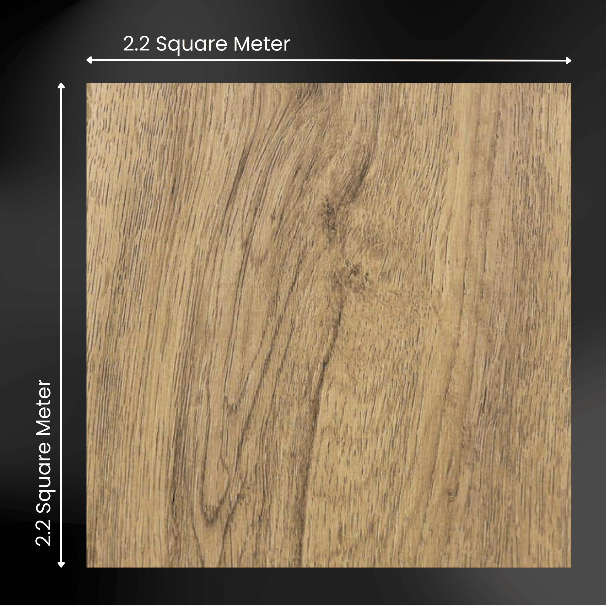 ARKO SPC Vinyl Click Flooring – Medium Oak, 2.2m² Pack, 5.35mm Thick, 0.55mm Wear Layer