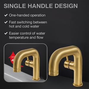 Mono Basin Faucet – Brushed Brass Finish