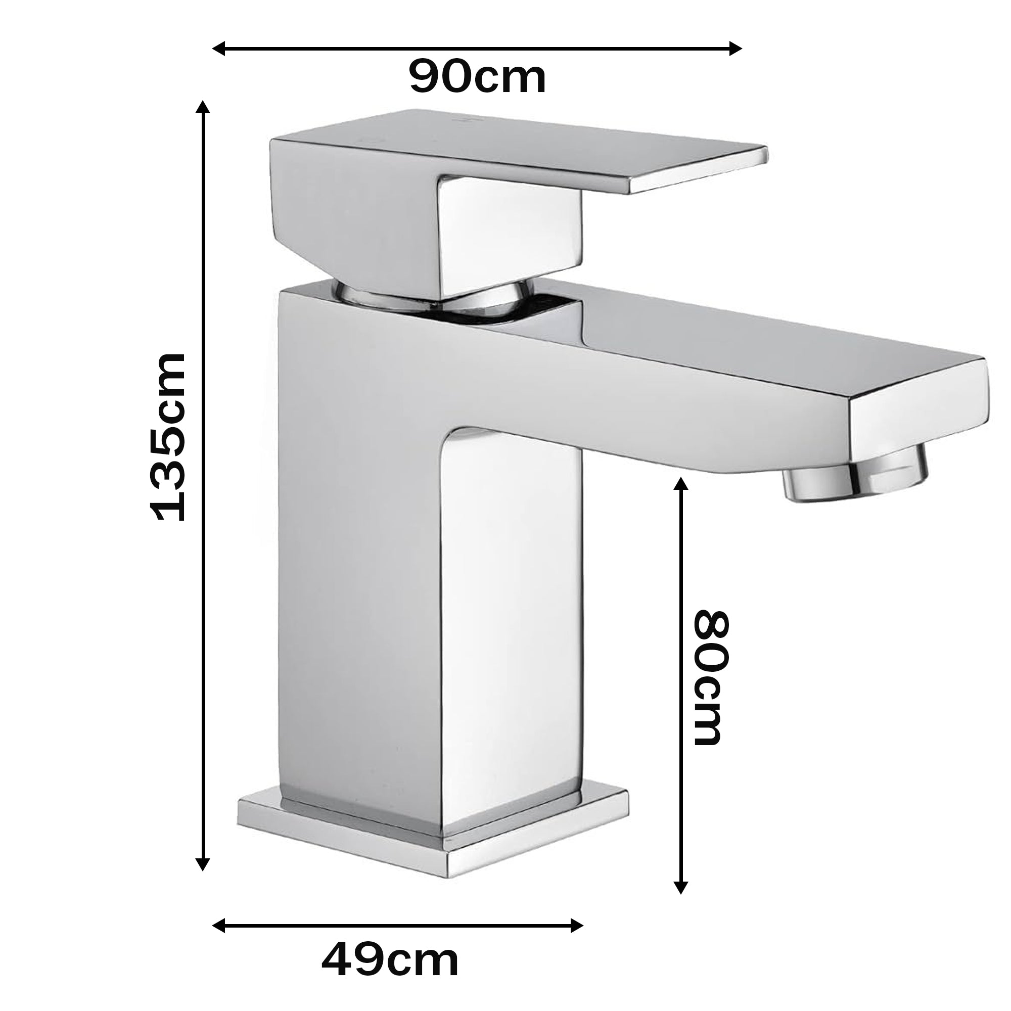 Verda Square Basin Mixer Tap