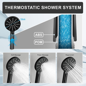 ARKO Capri Bath Filler & Hand Shower Set – Black