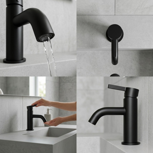 Arlo Round Basin Mixer Tap Black