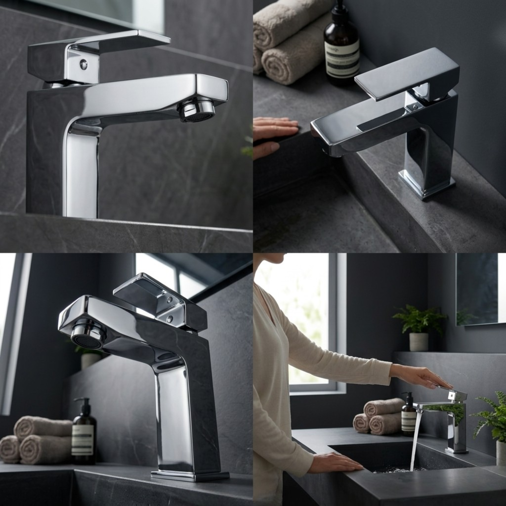 Verda Square Basin Mixer Tap