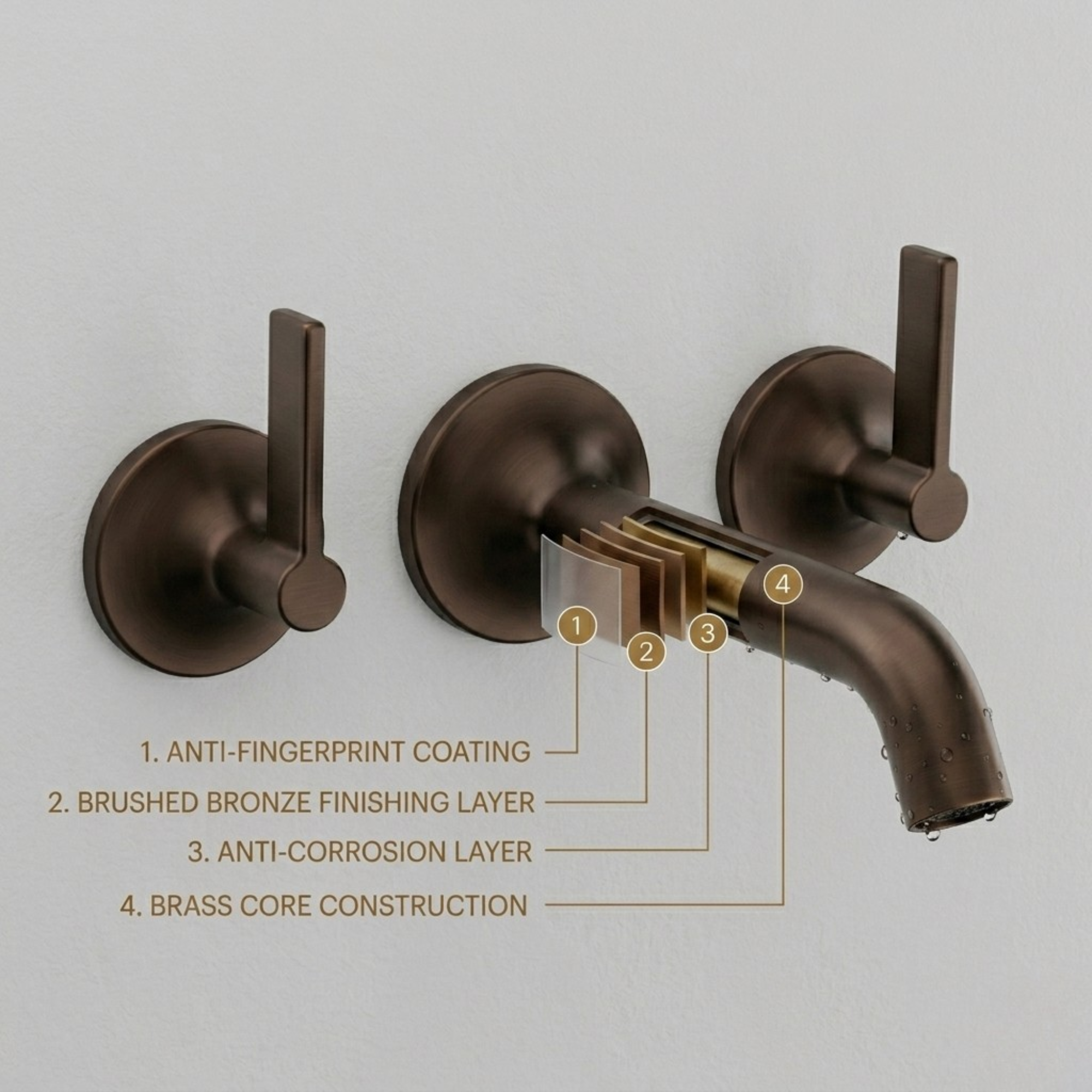 Arlo Bath Filler – Matte Bronze
