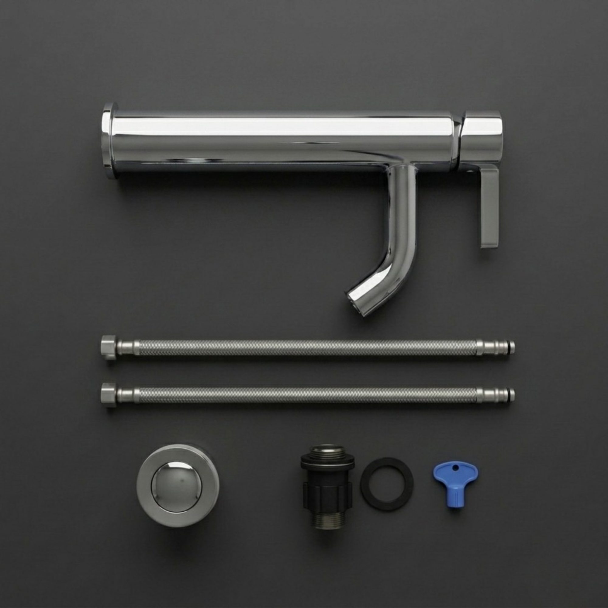 Arlo Round Tall Basin Mixer Tap Chrome
