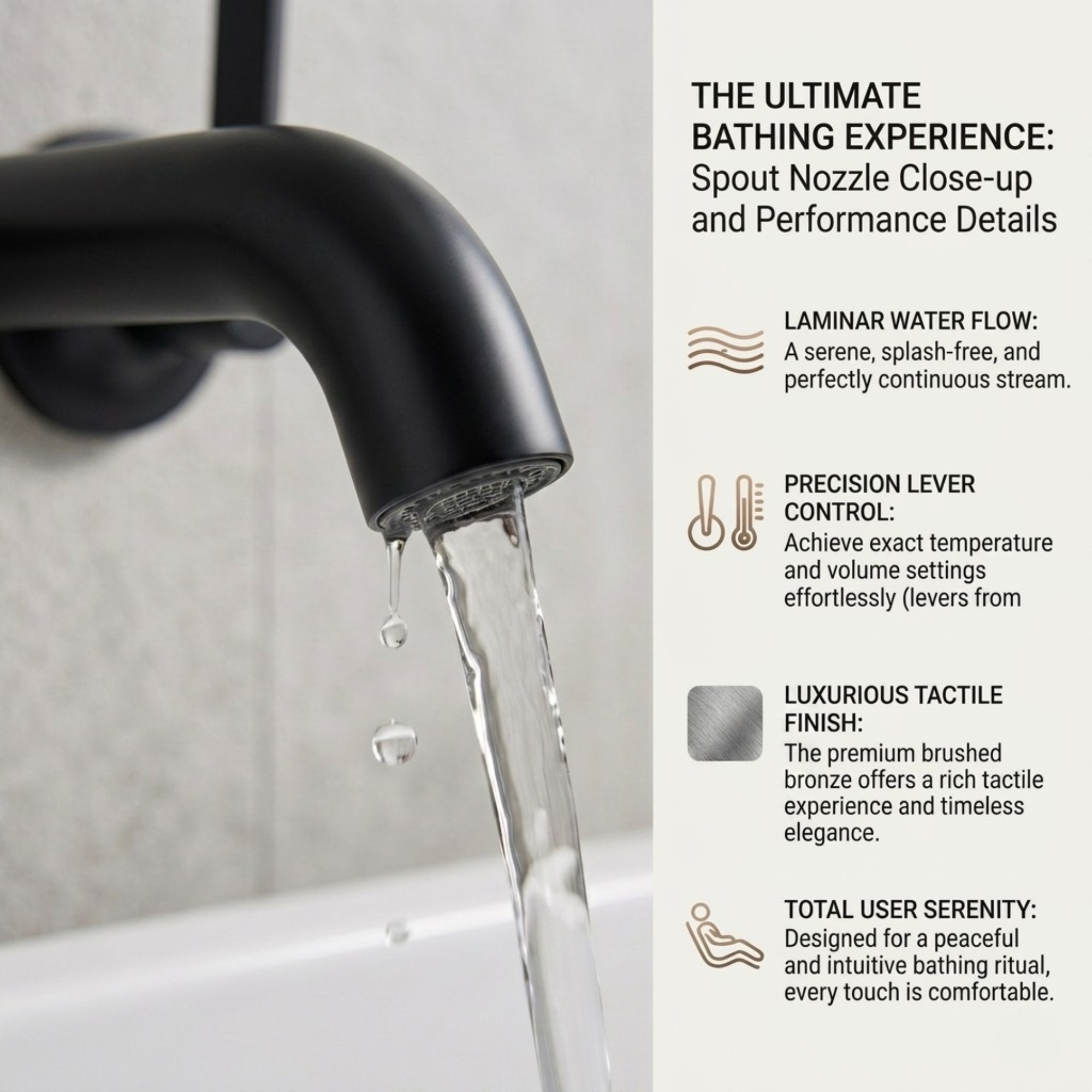 Arlo Bath Filler – Black