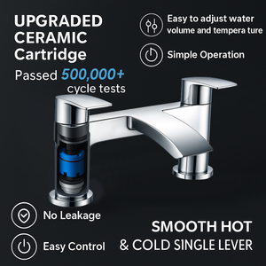 ARKO Capri Bath Filler & Hand Shower Set – Chrome