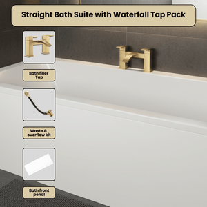 Arko Vista Complete Bathroom Suite -  Brass