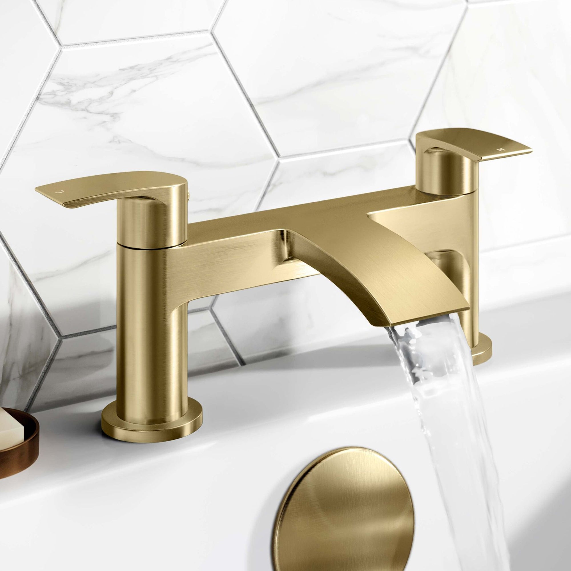 Capri Brass Bath Filler Tap