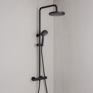 ARKO Capri Bath Filler & Mixer Shower Set - Black