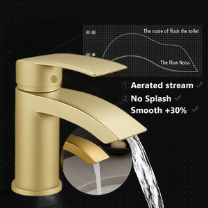Arko Capri Basin Mixer Tap & Bath Shower Set with Bath Waste – Brass