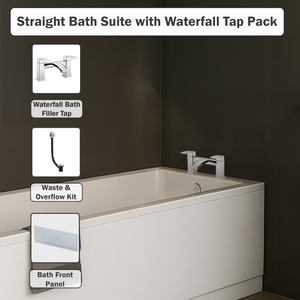 Arko Vista Complete Bathroom Suite -  Chrome
