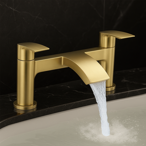 ARKO Capri Bath Filler & Mixer Shower Set - Brass