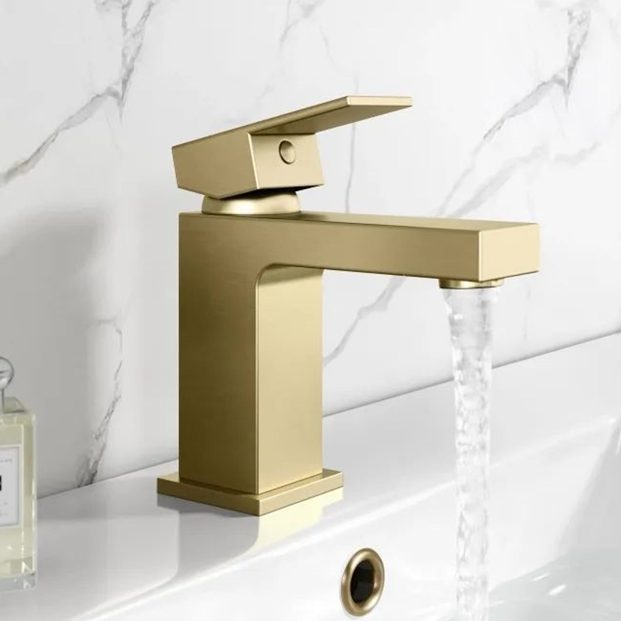 Verda Basin Mixer Tap Brushed Brass