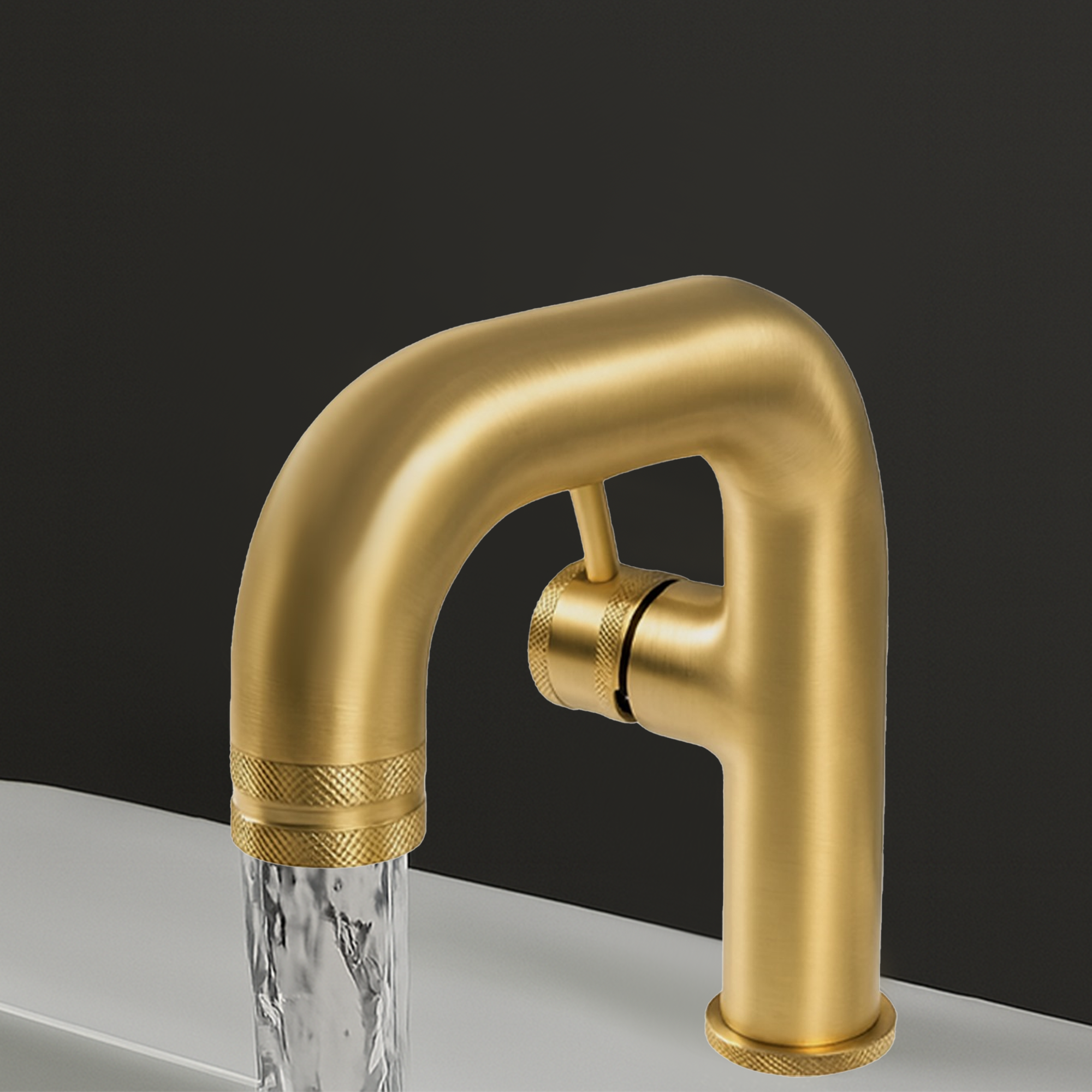 Mono Basin Faucet – Brushed Brass Finish