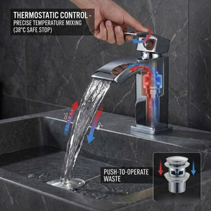 Arko Bathroom Vista Mixer Shower & Basin Mixer Tap Sets with Bath Shower Waste – Chrome