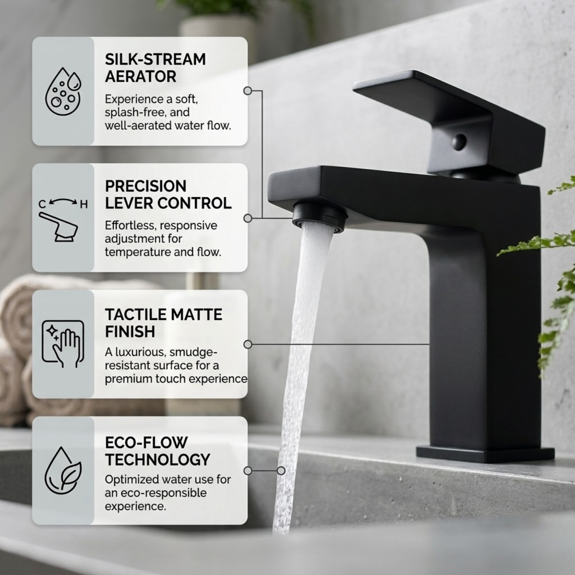 Verda Basin Mixer Tap