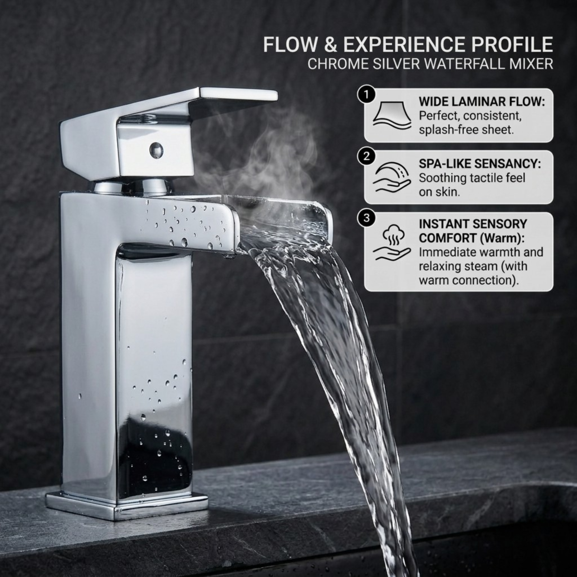 Waterfall Basin Mixer Tap