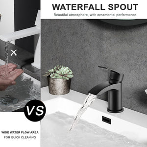 Arko Bathroom Capri Mixer Shower & Basin Mixer Tap Sets with Bath Shower Waste – Black