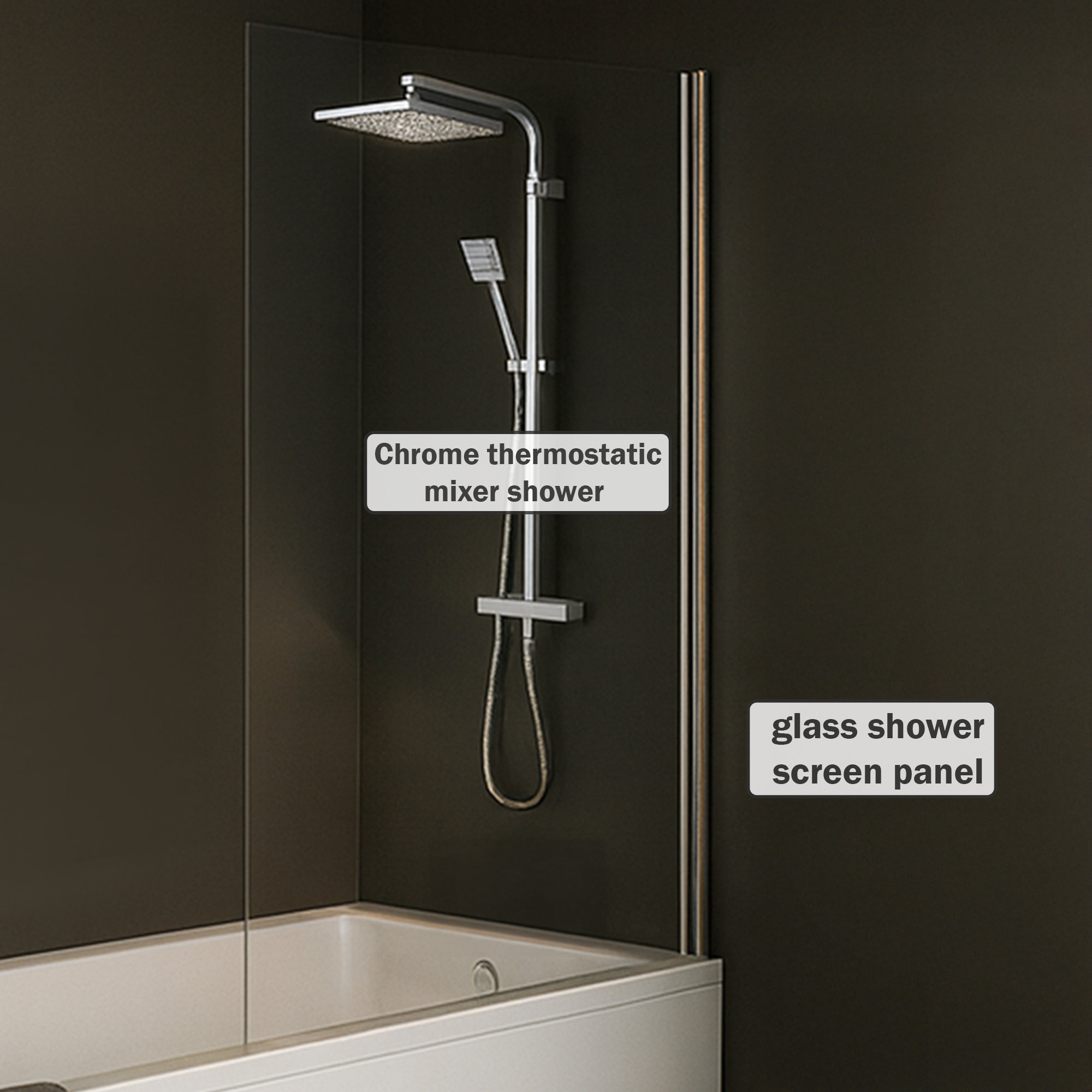 Arko Vista Complete Bathroom Suite -  Chrome