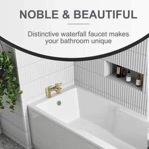 Vista Bath Filler – Brass