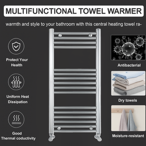 ARKO Chrome Heated Towel Rail 500x1000mm – Wall Mounted Ladder Radiator