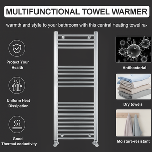 ARKO Chrome Heated Towel Rail 400x1200mm – Wall Mounted Ladder Radiator