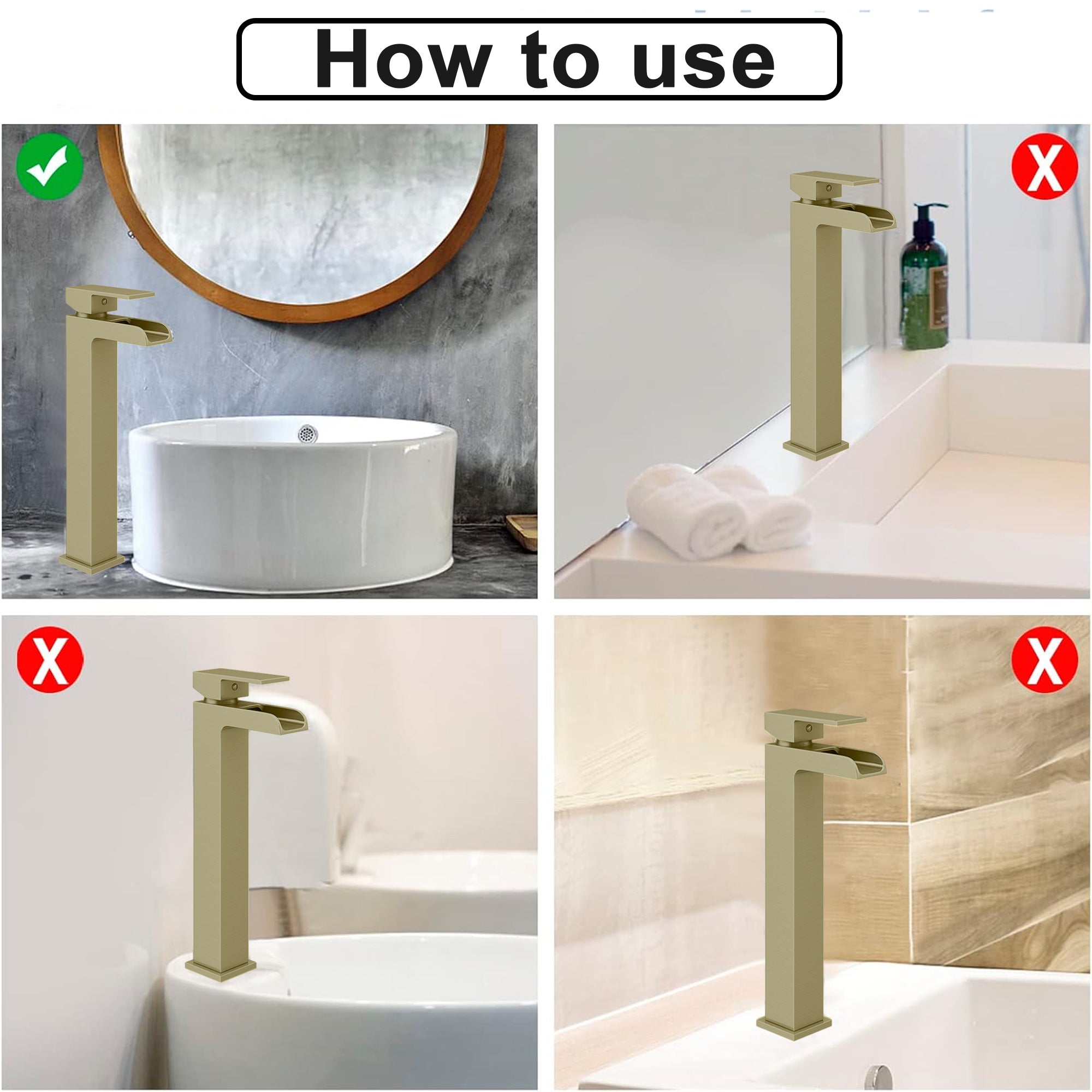 High Rise Mono Basin Mixer Tap – Brass