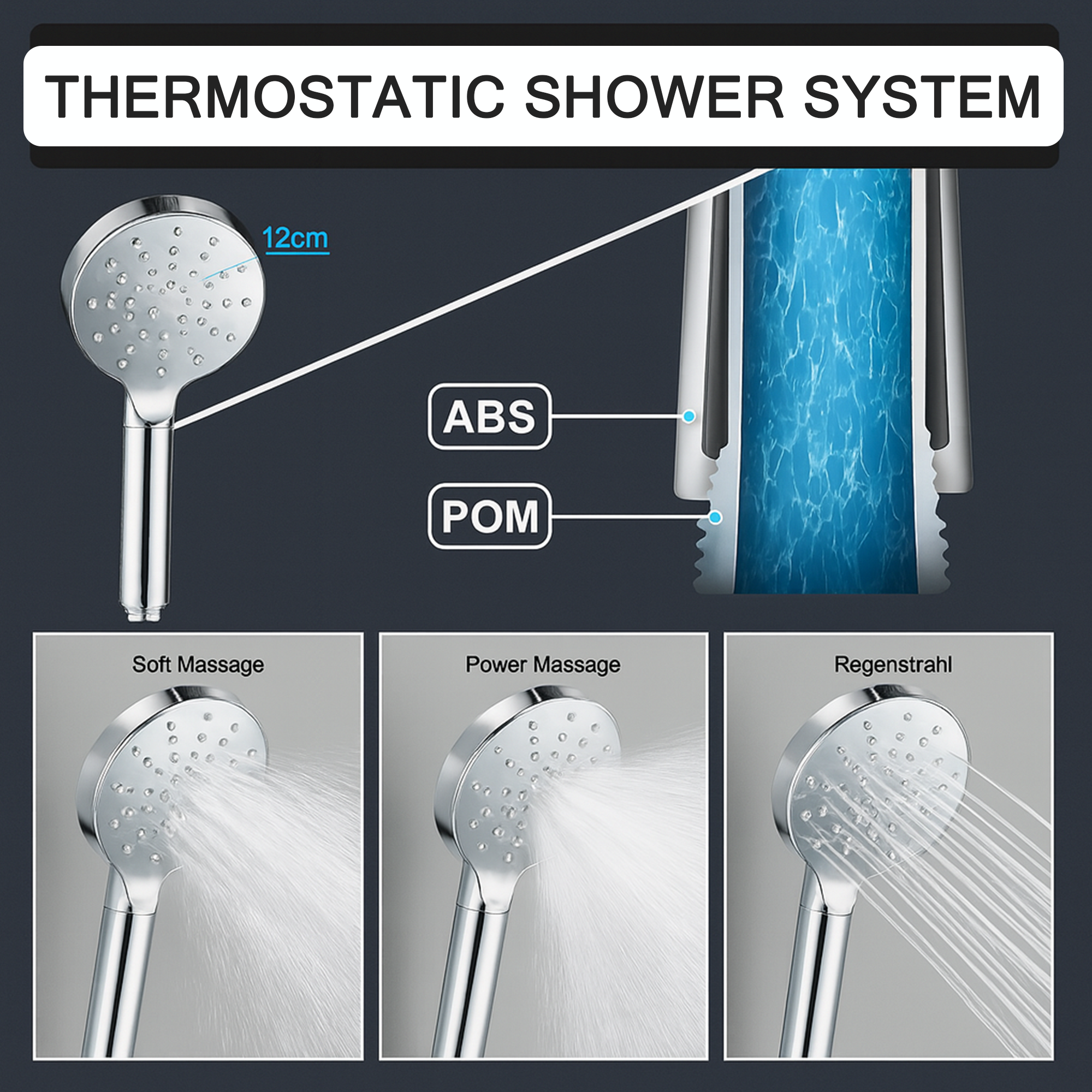 ARKO Capri Bath Filler & Hand Shower Set – Chrome