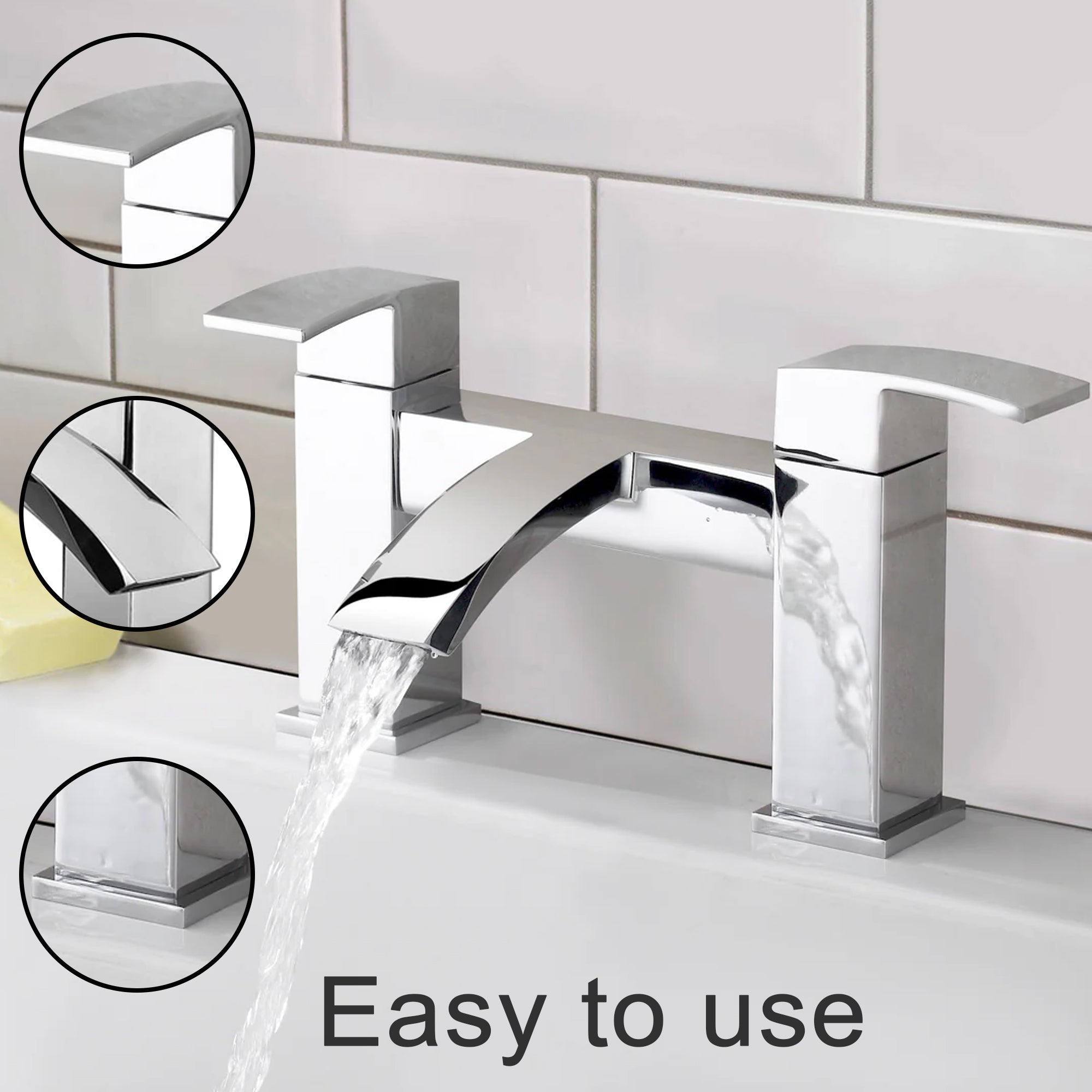 Vista Bath Filler – Chrome