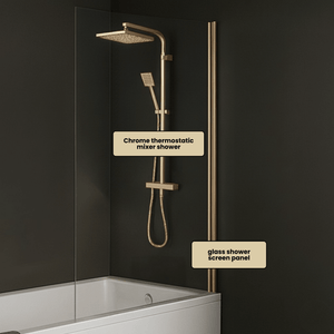Arko Vista Complete Bathroom Suite -  Brass