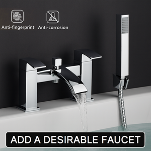 ARKO Vista Bath Shower & Basin Mixer Tap Set – Chrome