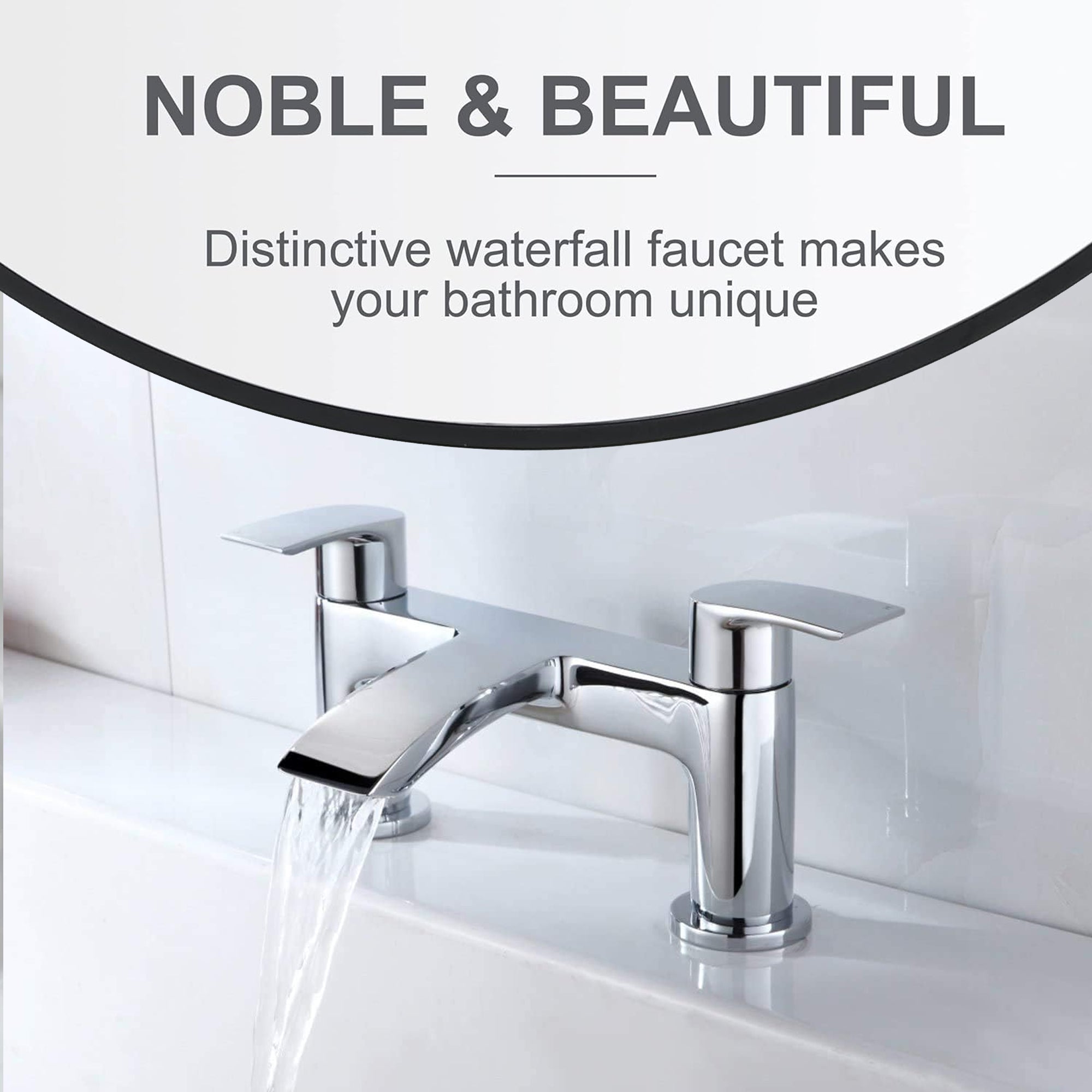 Capri Modern Bath Filler Tap