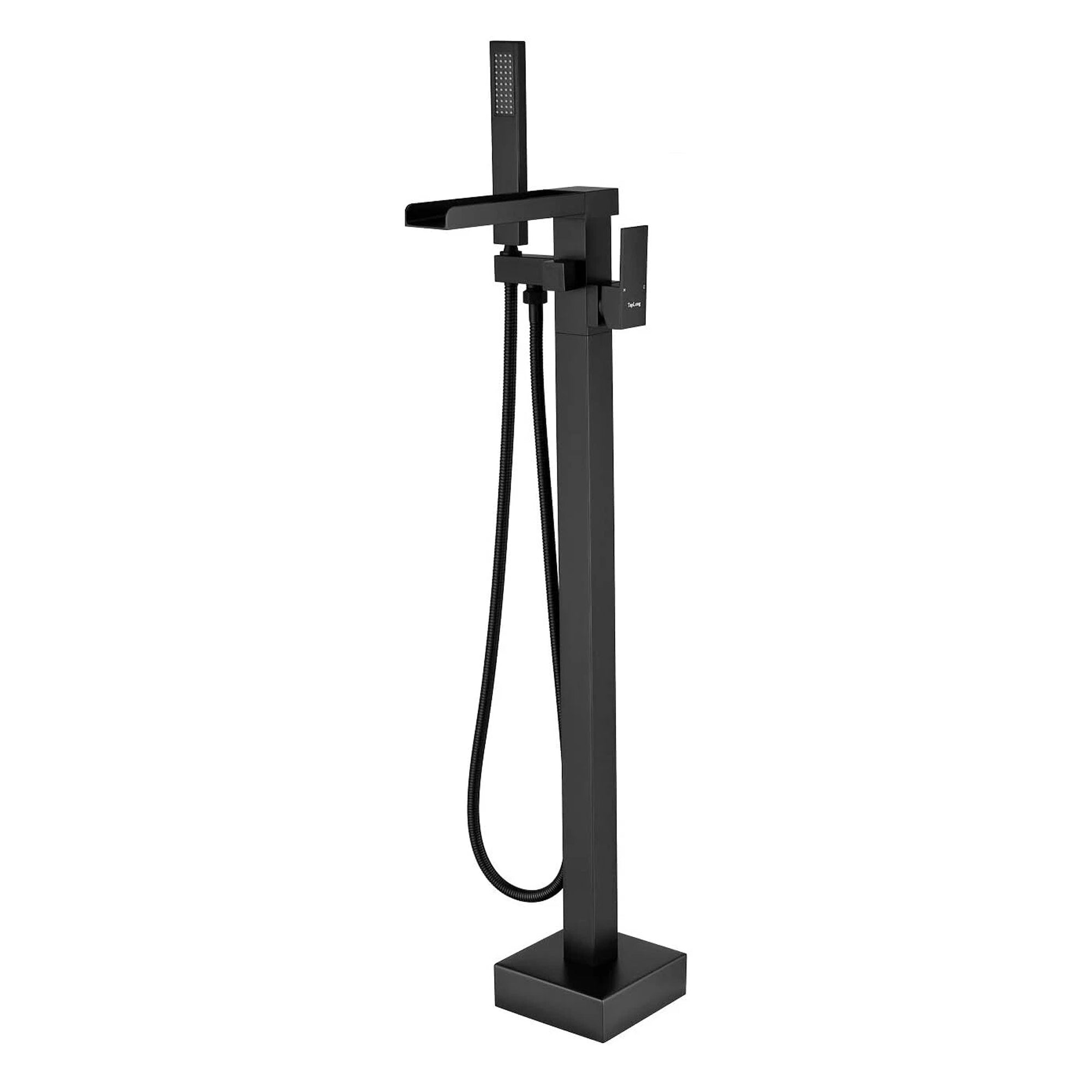 Floor Mounted Freestanding Bath Shower Mixer – Matte Black